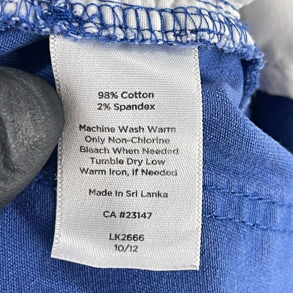 Talbots Blue Curvy Straight Leg Chino Pants Womens‎ Mid-Rise Flat Front Size 6 - Picture 13 of 13